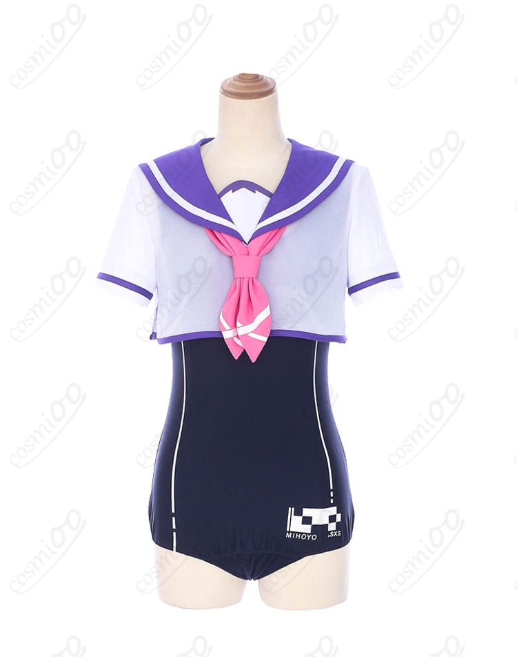 崩壊3rd ブローニャ・ザイチク スクール水着 コスプレ衣装 正面デザイン画像