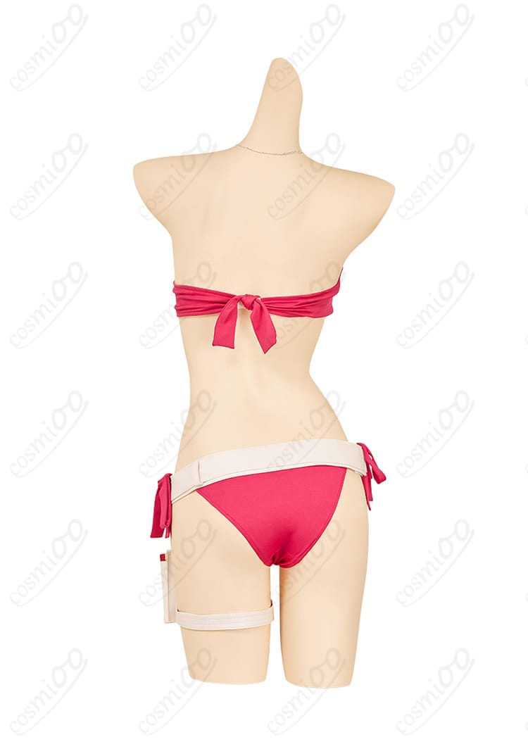 キャミィ水着コスプレ背面全体図。後ろ姿の再現性とフィット感を確認