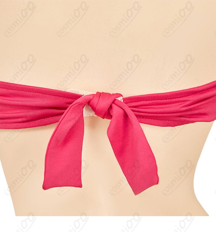 キャミィ水着コスプレ上衣背面の部分アップ。縫製とライン取りの精巧さ