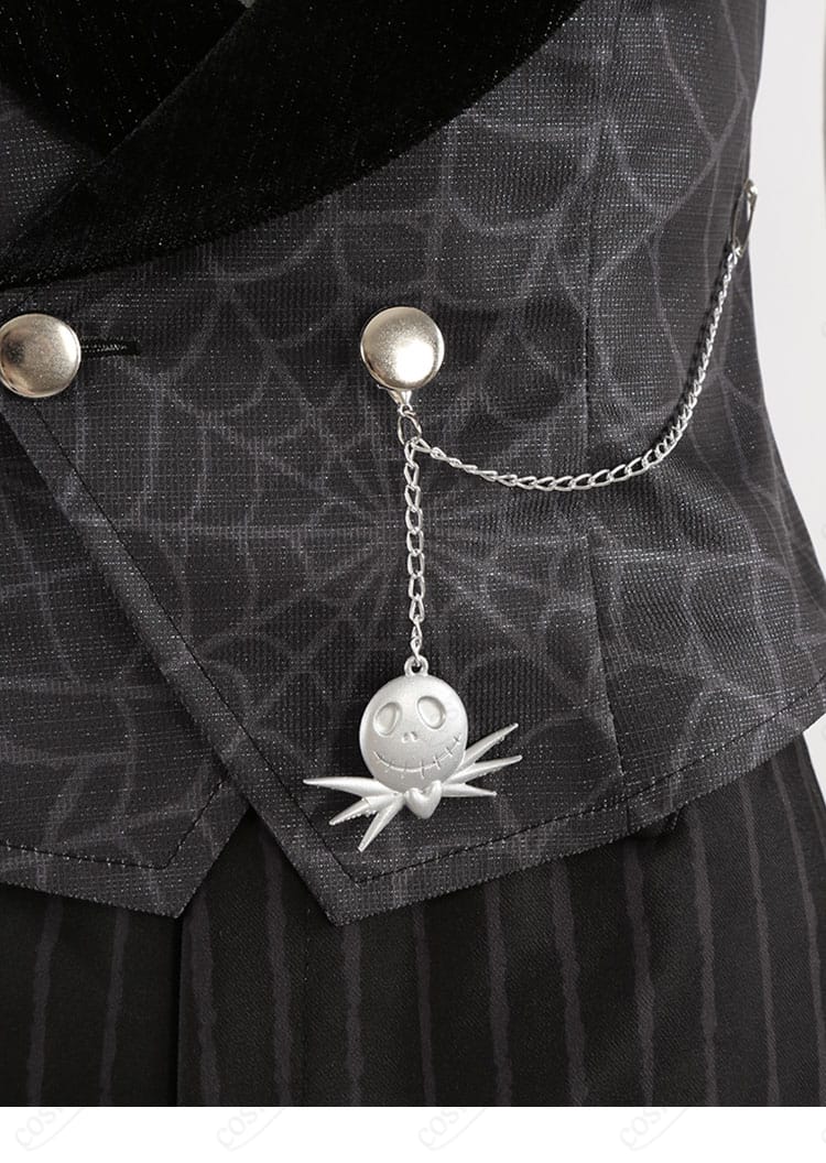 腰飾りディテール｜ディズニー ツイステ レオナ ナイトメアースーツ 腰部分の装飾と取り付け位置