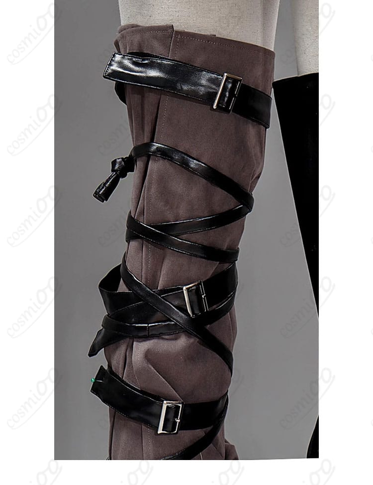 ガールズバンドクライ 河原木桃香 脚部の系帯ディテール。スタイリッシュなアクセント