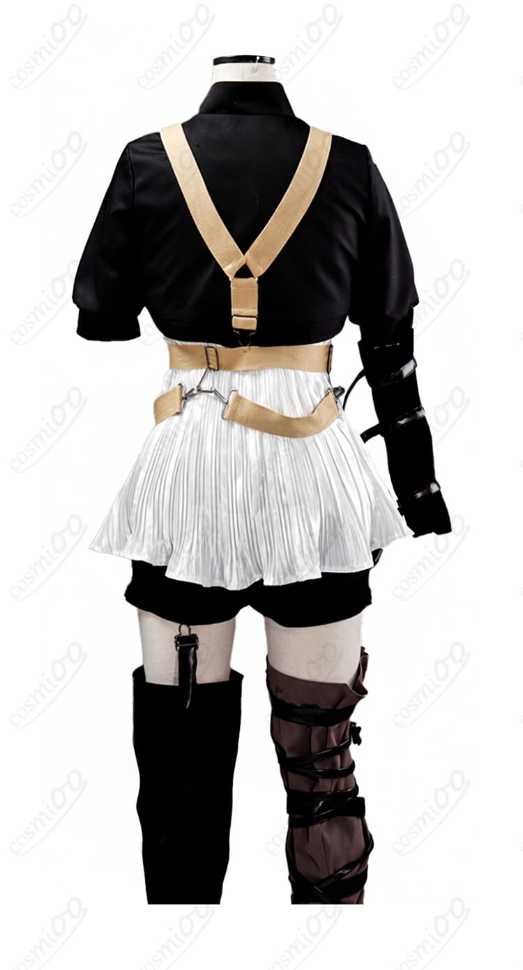 ガールズバンドクライ 河原木桃香 コスプレ衣装の背面。ベルトや装飾の配置まで忠実に再現