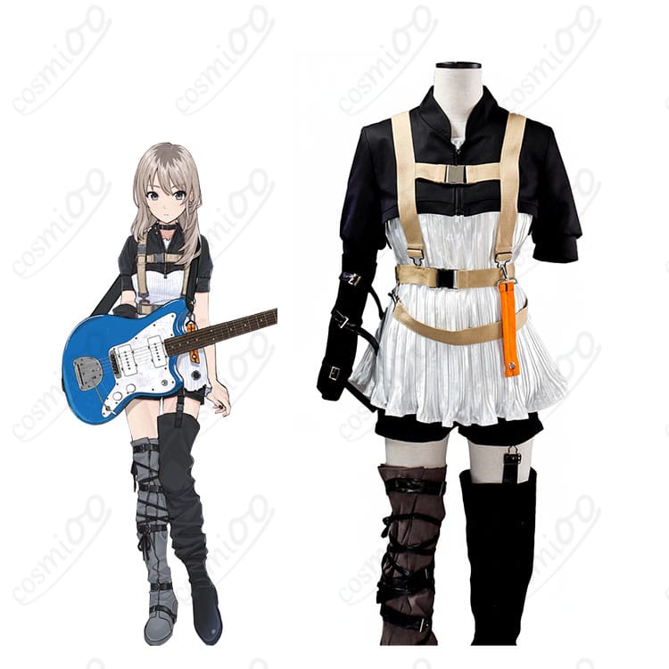 ガールズバンドクライ トゲナシトゲアリ 河原木桃香 11th Single「薄采ディスプレイ」衣装と公式風ビジュアルの比較カット