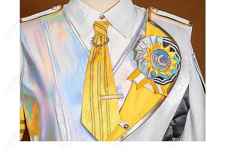 プロセカ 鏡音レン コスプレ ネクタイ部分の結びと色味ディテール