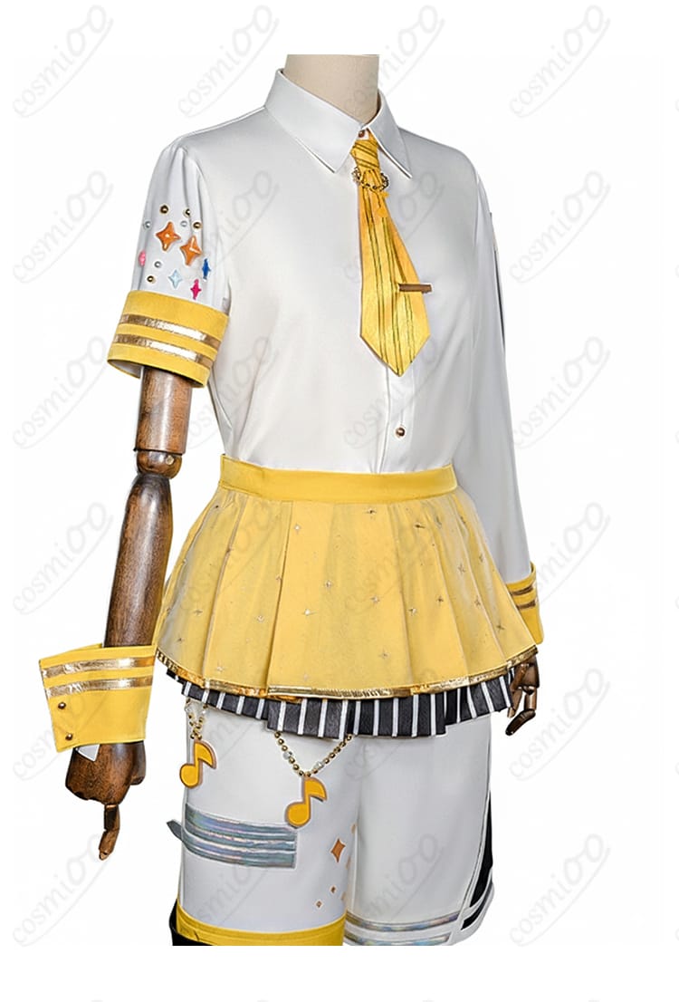 プロジェクトセカイ 鏡音レン 衣装の装飾とスカート裾ディテール