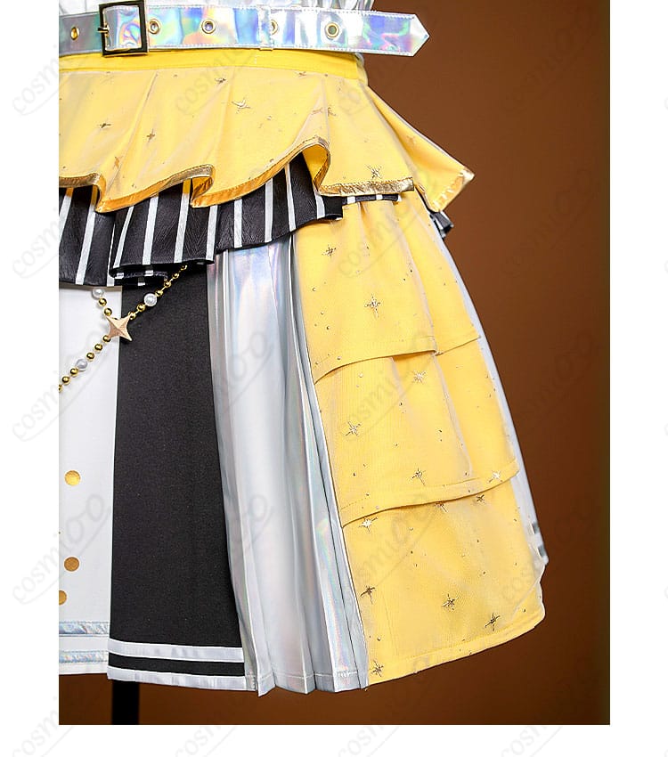 鏡音リン 5th感謝祭衣装の裾デザインと縁取りのディテール