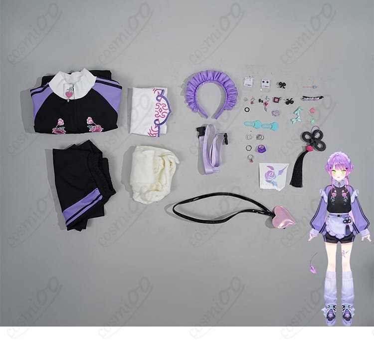 セット内容一覧|トップス・ショートパンツ・エプロン・カチューシャ・尻尾ほか付属品
