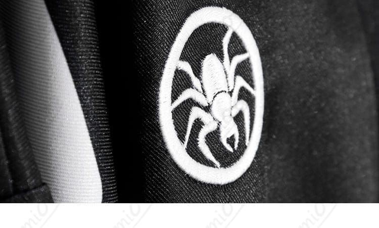 面影歪コスプレの蜘蛛模様ディテール｜キャラクター性を象徴するモチーフの質感と配置