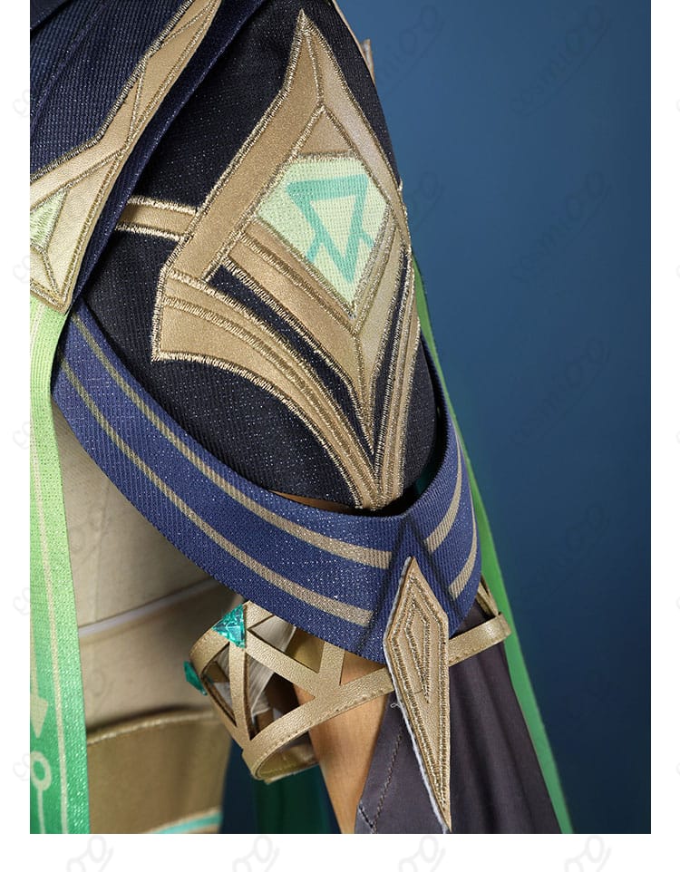 原神 ネフェル コスプレの袖装飾ディテール。袖口の意匠とラインを忠実再現した仕様