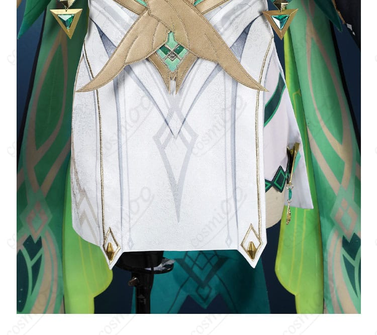 原神 ネフェル コスプレのスカート裾デザイン。華やかなパターンと適度なフレアで撮影映え