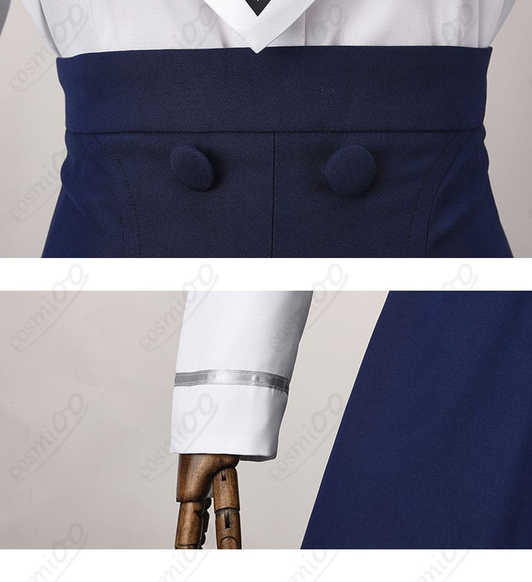 FGO マシュ 新衣装 コスプレ衣装の腰回りと衣袖の細部アップ｜質感チェックに最適