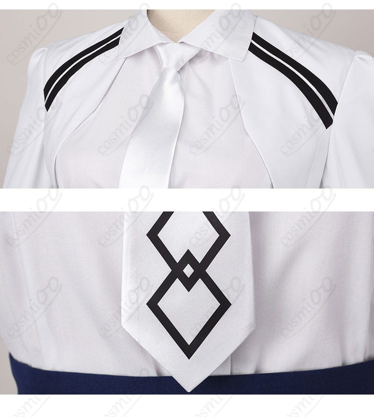 マシュ・キリエライト 新衣装 コスプレ衣装のネクタイ装飾細部｜精巧なディテール再現