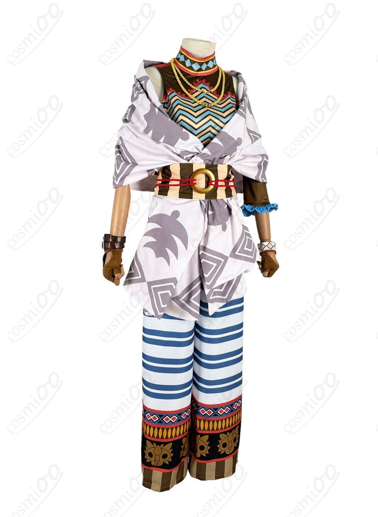 商品右側図|ツイステ レオナ コスプレ 百獣の装束・右側ディテールとラインをチェック