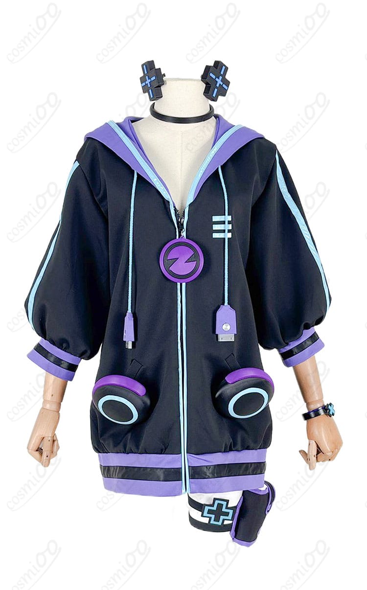 大人ネプテューヌ コスプレ衣装 正面画像|シルエット確認・イベント向け