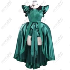 ウェンズデー アグネス・ミデル 緑ドレス コスプレ衣装｜高再現フルセット - 1枚目の画像（サムネイル）