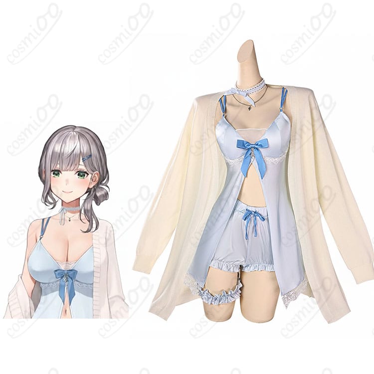 商品服装と白銀ノエルのキャラ比較画像|ホロライブ 新衣装 コスプレ衣装