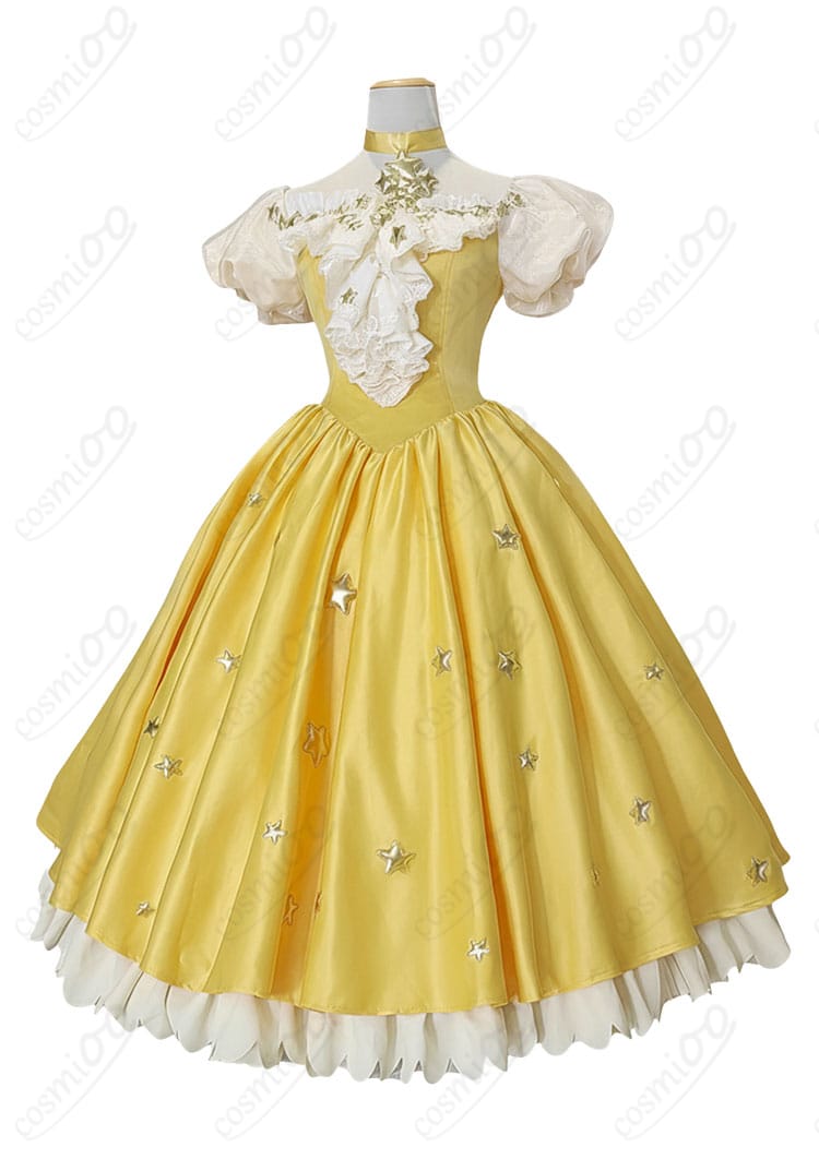 カードキャプターさくら 木之本桜 星のドレス コスプレ衣装 側面図|ふんわりとしたシルエットと美しいラインをチェック