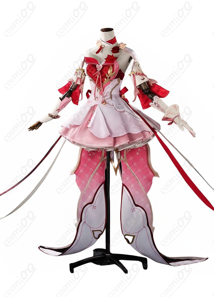 崩壊3rd エリシア「Hi♪ 愛願妖精♥」コスプレ衣装の正面全体図。高発色と立体シルエットを確認できるカット。