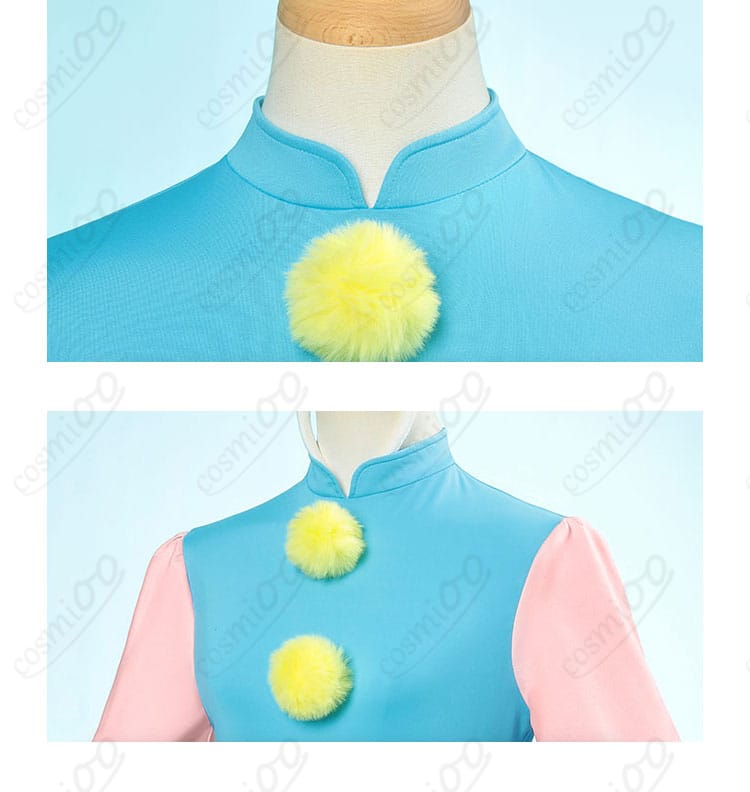 カードキャプターさくら コスプレ衣装|可愛いふわふわ毛玉装飾のディテール