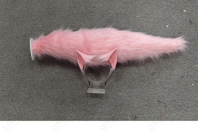 博衣こより メイドコスプレ衣装 尾飾りと耳飾りディテール|尻尾とアニマル耳付きフルセットコスプレ