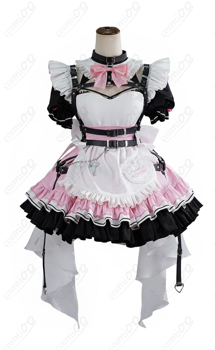 ホロライブ 博衣こより メイドコスプレ衣装 正面全体画像|高再現デザインをチェック
