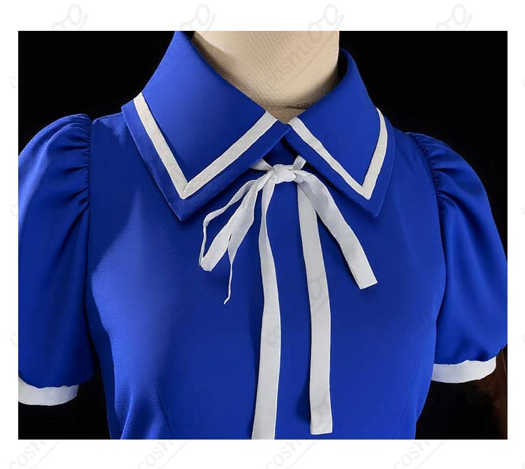 カードキャプターさくら 木之本桜 コスプレ衣装 衣領とリボンの細部|可愛らしさを引き立てる繊細な装飾デザイン