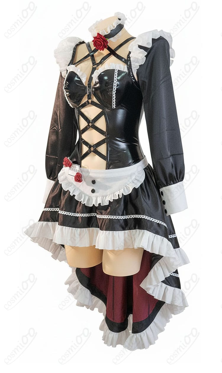 ミハラ メイド服 コスプレ衣装|側面シルエット確認用画像