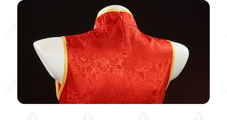 背面ファスナー部分ディテール画像|着脱しやすい ヤミ コスプレ衣装