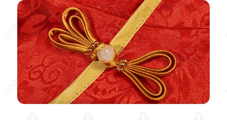 衣襟ボタン装飾ディテール画像|ヤミ コスプレ衣装 高再現デザイン