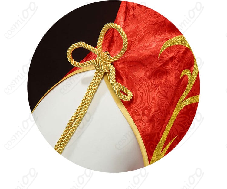 腰紐の結び目装飾ディテール画像|ヤミ チャイナドレス コスプレ衣装