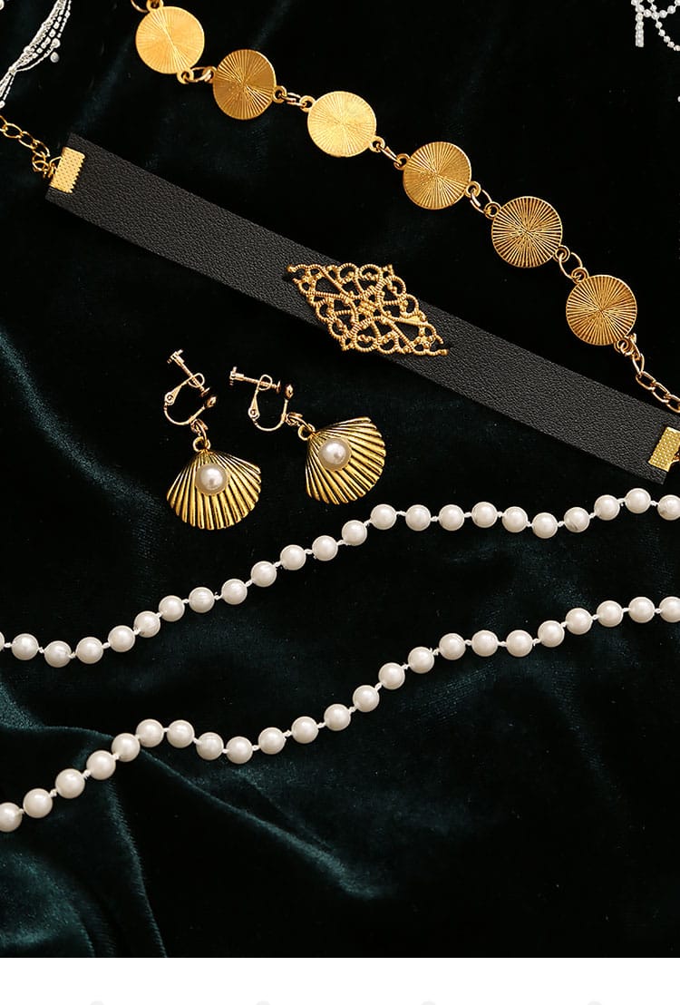 ジョルジーナ・リーチ コスプレ衣装 耳飾り・首飾り・ネックレス細部|アクセサリーセット内容紹介