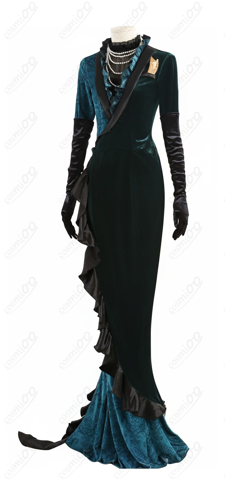 ツイステ ジョルジーナ・リーチ コスプレ衣装 左側面図|細部デザインもしっかり再現