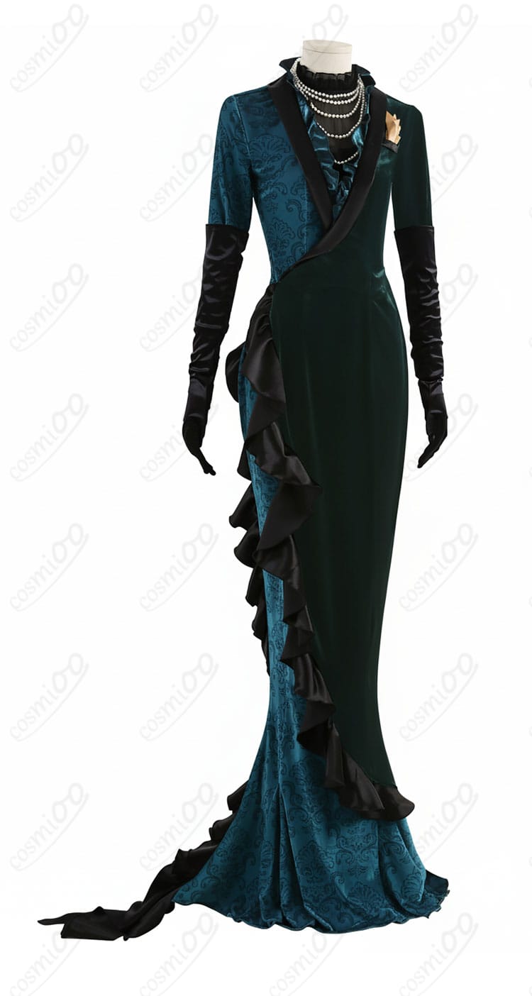 ツイステ ジョルジーナ・リーチ コスプレ衣装 右側面図|シルエット確認に便利