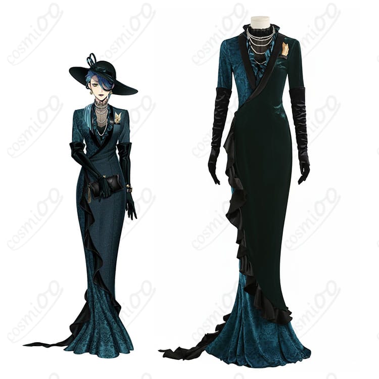 ツイステ ジョルジーナ・リーチ コスプレ衣装とキャラクターの比較イメージ|高再現・イベントに最適