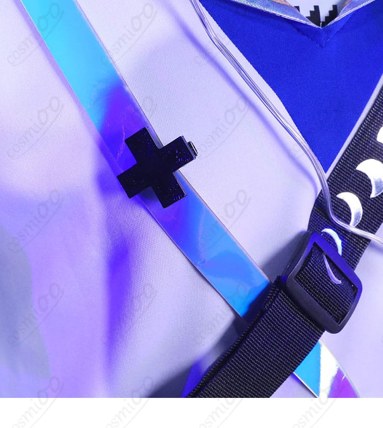 衣襟デザインのディテール画像|アークナイツ ミヅキ コスプレ 高品質