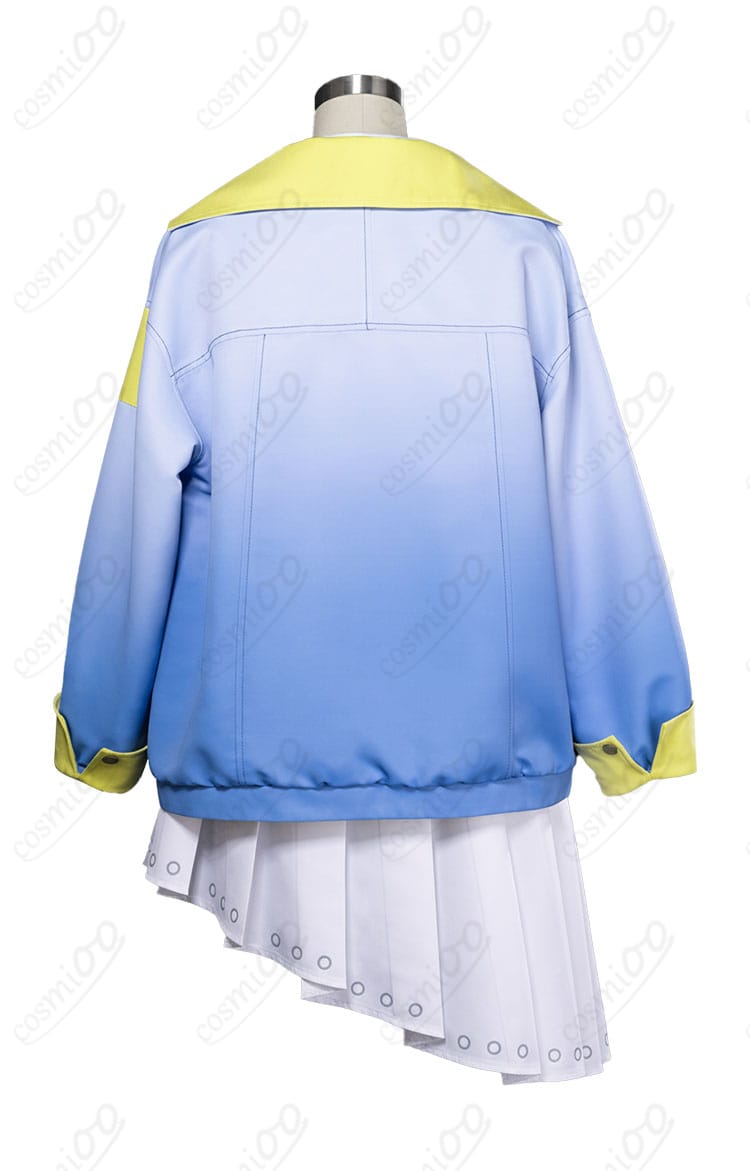 小豆沢こはね スカイランナー・ジャケット コスプレ衣装 背面全体図 フード付きジャケットデザイン