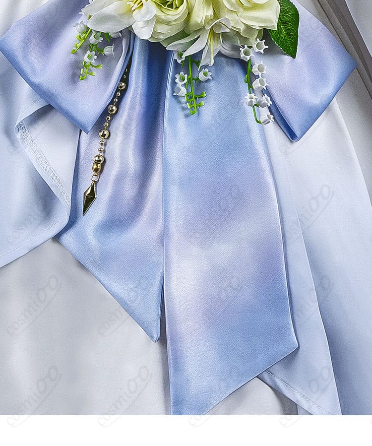 草薙寧々コスプレ衣装のスカート装飾ディテール|軽やかに広がるドレープが美しい