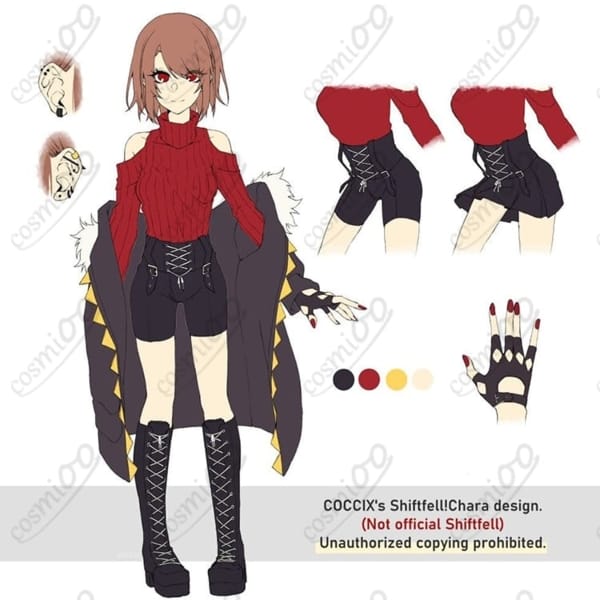 Storyfell Chara Dreemurr コスプレ衣装｜黒×赤ダークデザイン・オーダーメイド対応