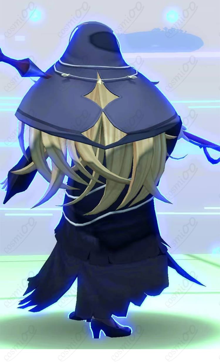 ステリア・ララ・シルワ シスター衣装 コスプレ 背面全身画像|美しいシルエットをチェック