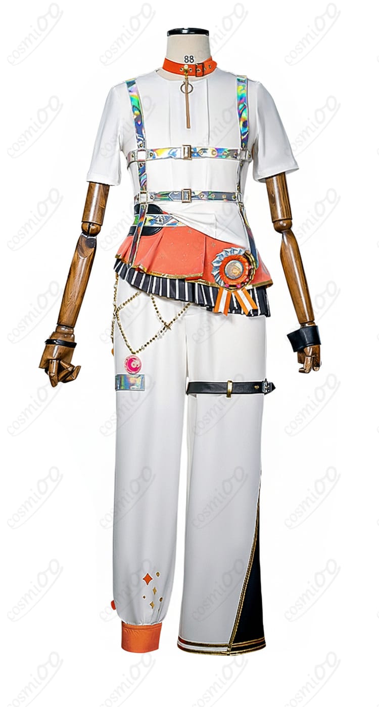 東雲彰人 5th感謝祭 コスプレ衣装 半袖正面装飾ディテール|プロセカ 精密な刺繍と装飾再現