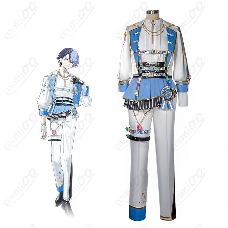 青柳冬弥 5th Anniversary 感謝祭 コスプレ衣装 キャラクター全身と衣装デザインの展示図