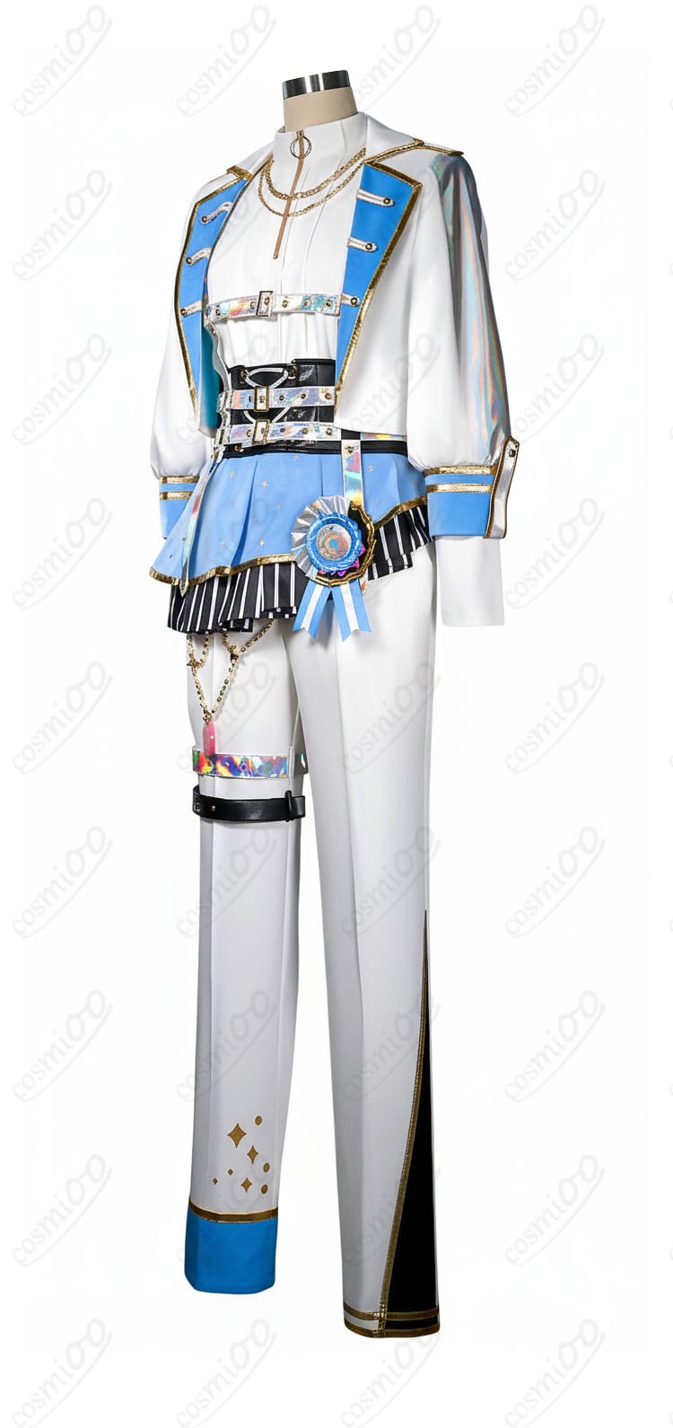 青柳冬弥 コスプレ衣装 左側からの全身ビュー|スタイリッシュなラインが魅力