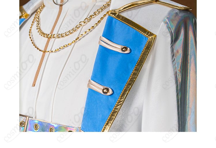 青柳冬弥 コスプレ衣装 衣領ディテール|フォーマル感を引き立てる襟デザイン