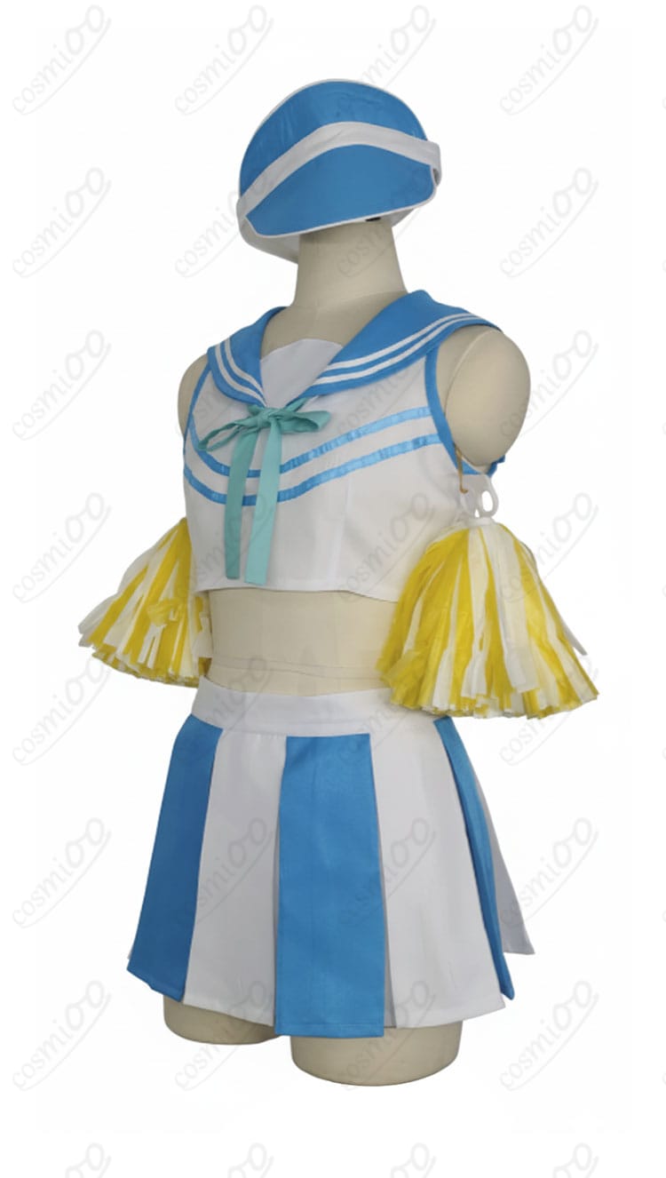 伊落マリー チアガール コスプレ衣装 側面詳細|立体的なシルエットと自然なフィット感が魅力