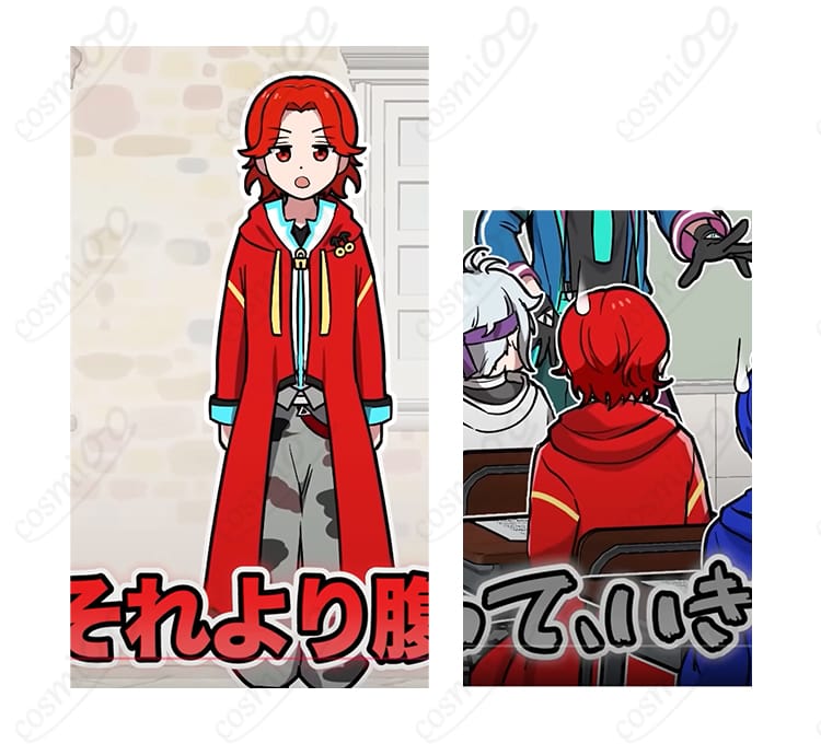 すまないスクール Mr.レッド コスプレ衣装 正面姿|イベントや撮影会におすすめ