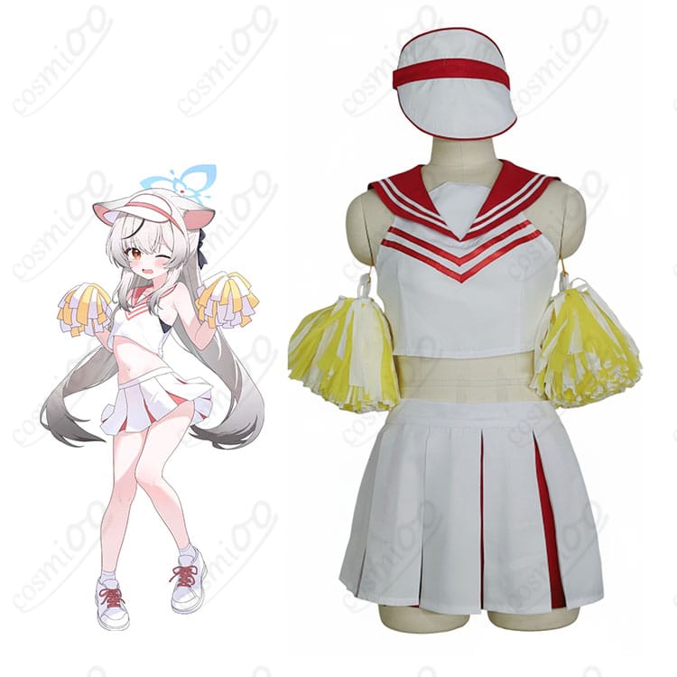ブルーアーカイブ 春原ココナ チアガール コスプレ衣装 キャラクターと衣装の全体イメージ|元気で可愛い応援スタイルを再現
