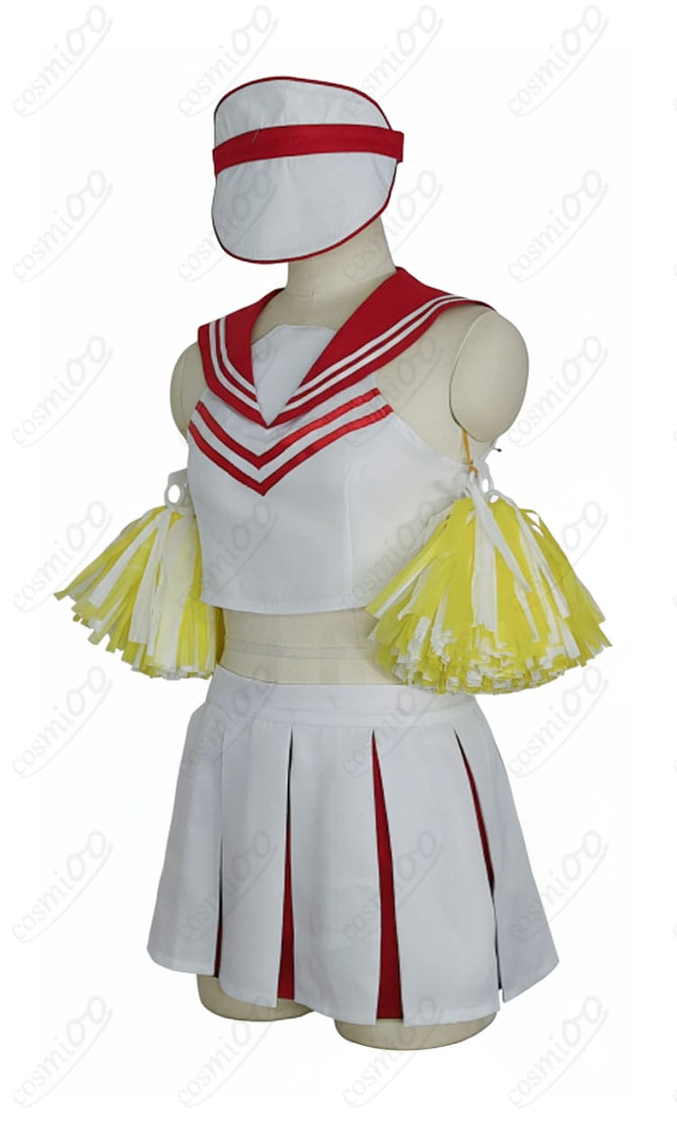 春原ココナ チアガール コスプレ衣装 側面写真|立体的なシルエットと動きやすさをチェック