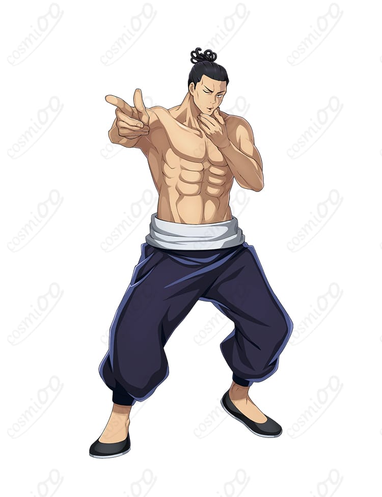 呪術廻戦 東堂葵 コスプレ衣装 ズボン部分ディテール写真|高品質素材と丁寧な縫製で動きやすさ抜群、COSMIOO公式おすすめ