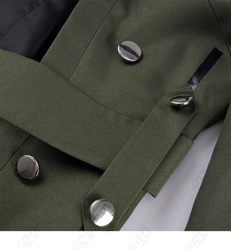 バゼット コスプレ 衣装のボタン装飾ディテール|精巧な仕上げが高級感を演出