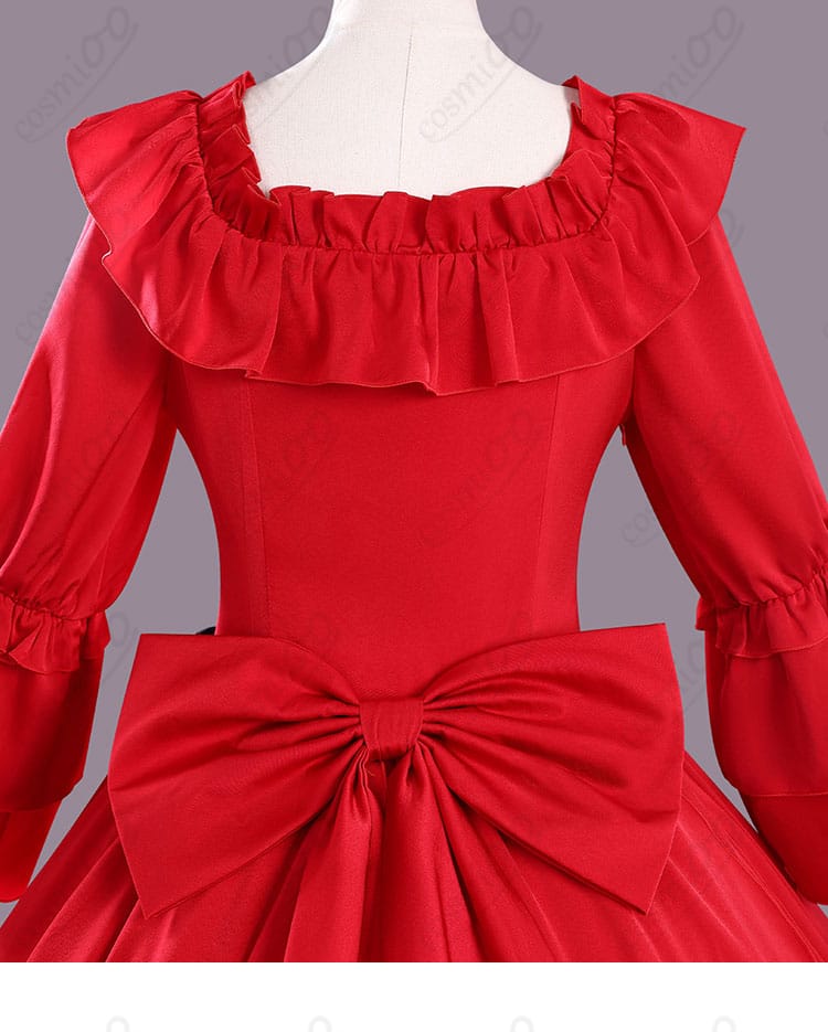 背面リボン&蝶結び装飾ディテール|優雅な後ろ姿を引き立てるポイント